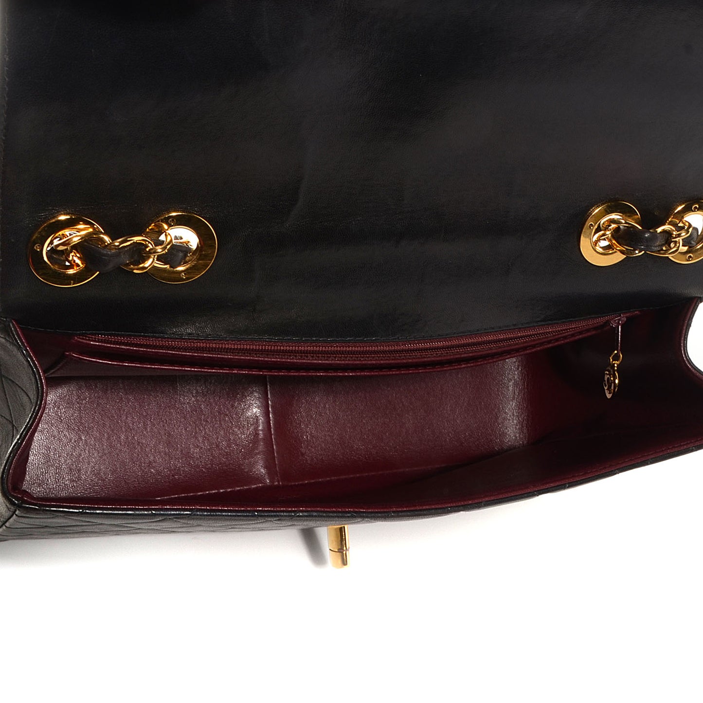 Lambskin Jumbo Flap Black