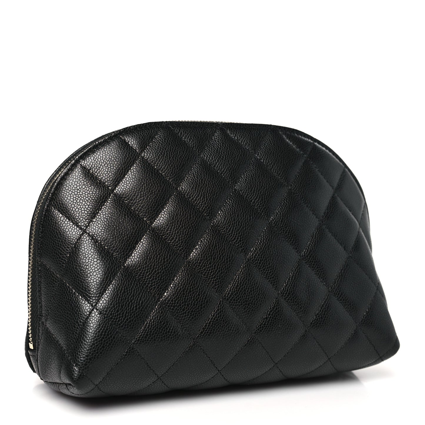 Caviar Quilted Medium Cosmetic Case Black
