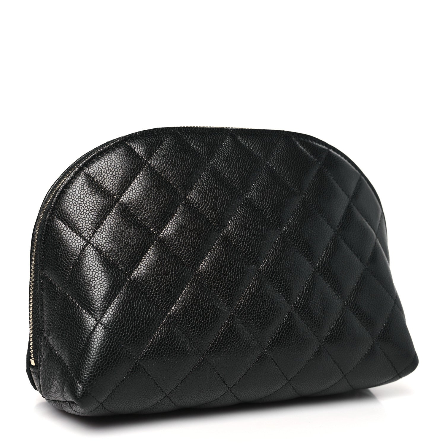 Chanel Caviar Quilted Medium Cosmetic Case Black 3 of 11