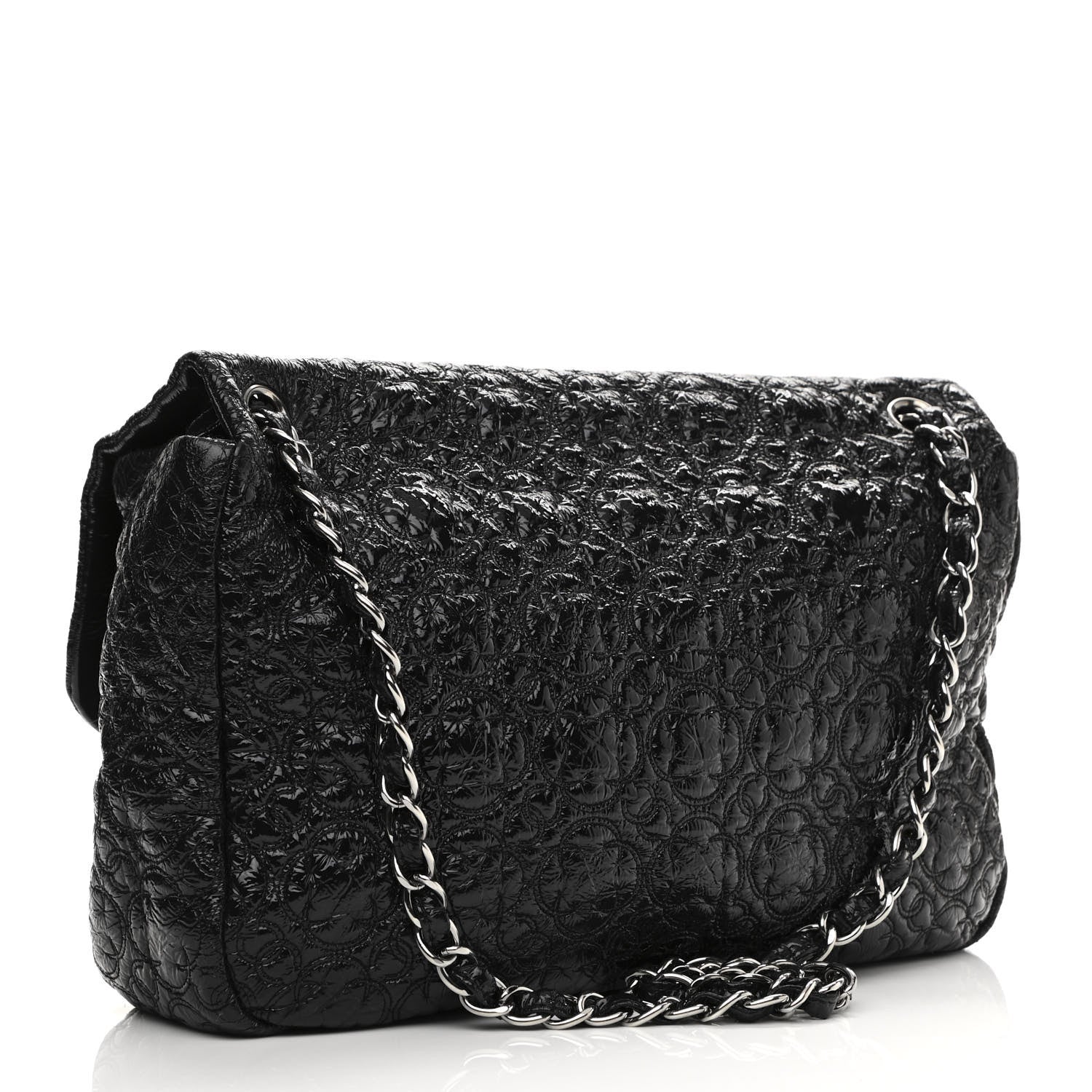 Chanel Vinyl Rock In Moscow Single Flap Black 3 of 10