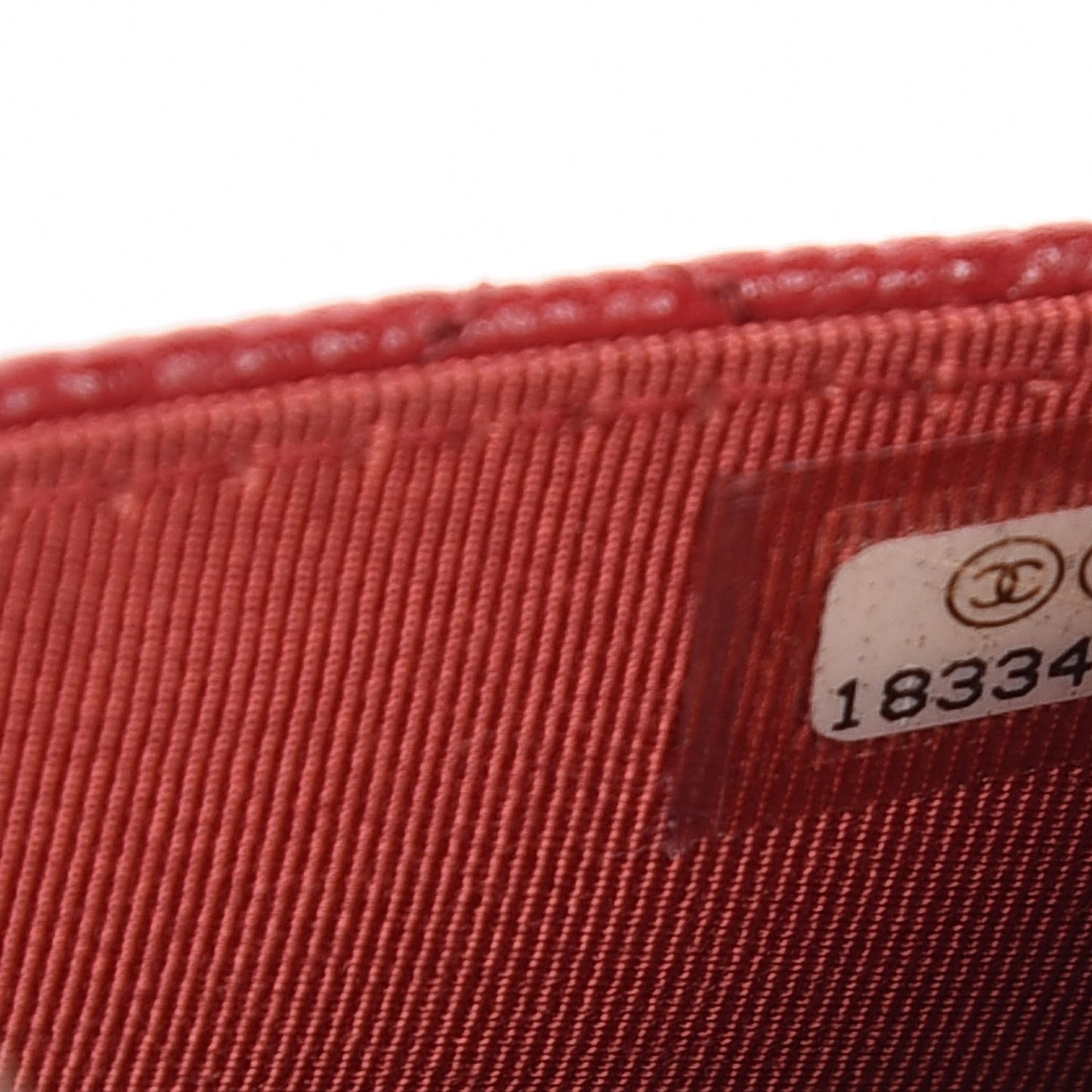 Caviar Quilted Wallet on Chain WOC Red