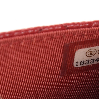 Chanel Caviar Quilted Wallet on Chain WOC Red 8 of 9
