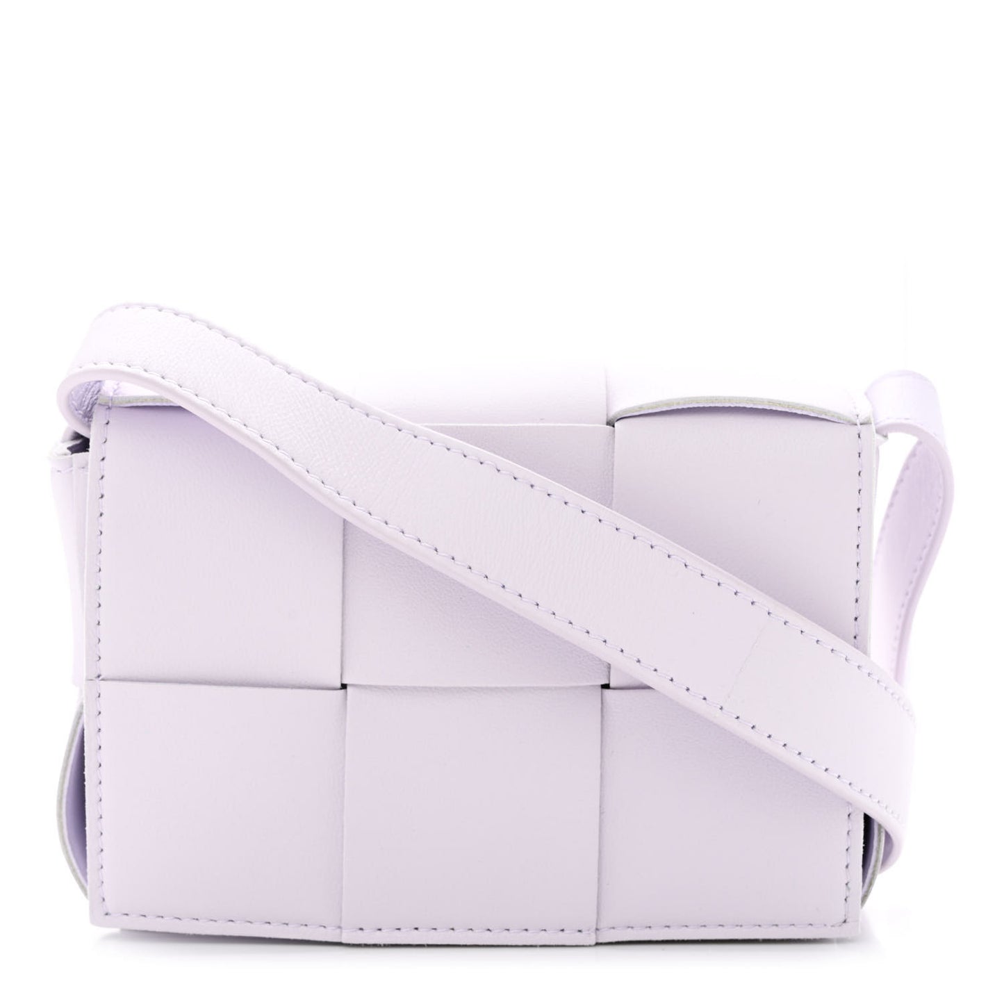 Lambskin Maxi Intrecciato Extra Mini Cassette Crossbody Bag Mirth Washed