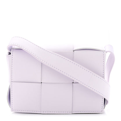 Bottega Veneta Lambskin Maxi Intrecciato Extra Mini Cassette Crossbody Bag Mirth Washed 1 of 10