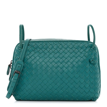 Bottega Veneta Nappa Intrecciato Nodini Crossbody Messenger Mallard 1 of 11