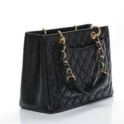 Chanel Caviar Quilted Grand Shopping Tote GST Black 3 of 7