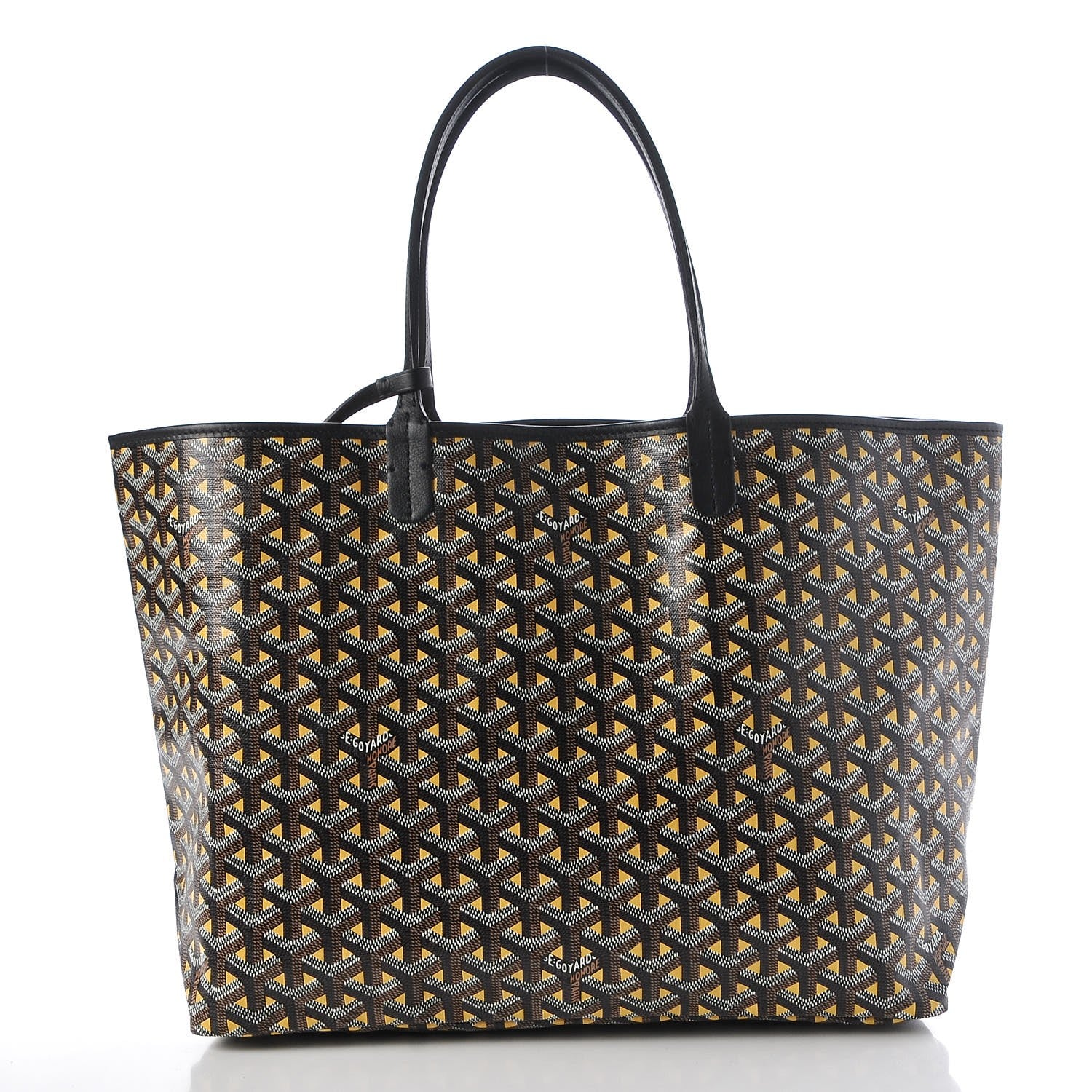 GOYARD 幾何学模様 ブラック トートバッグ GOYARD 幾何学模様 ブラック トートバッグ GOYARD 幾何学模様 ブラック