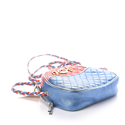 Gucci Laminated Nappa Trapuntata Mini Zumi Dome Shoulder Bag Rosso Marine Argento 3 of 5