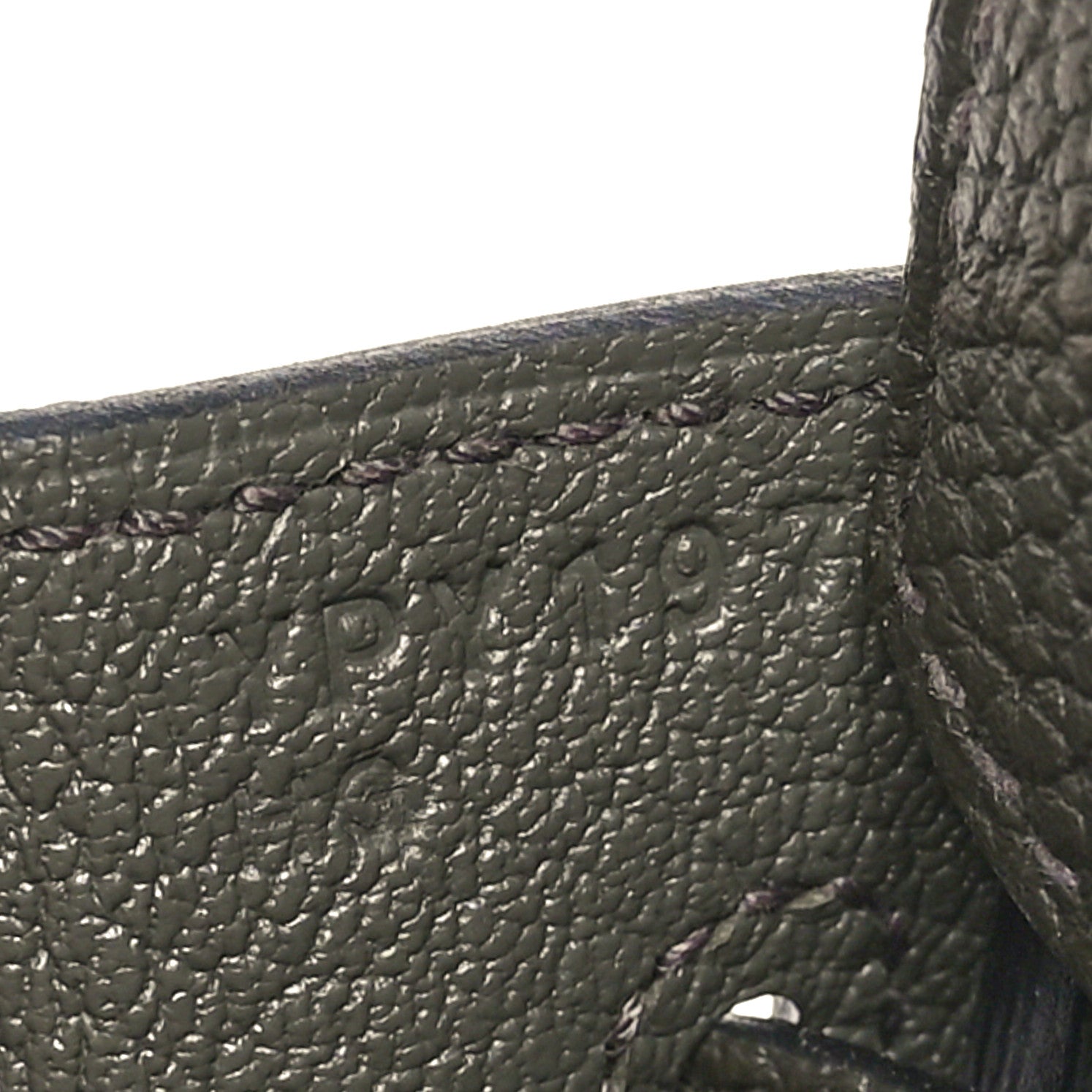 Hermes Togo Birkin 25 Vert De Gris 7 of 11