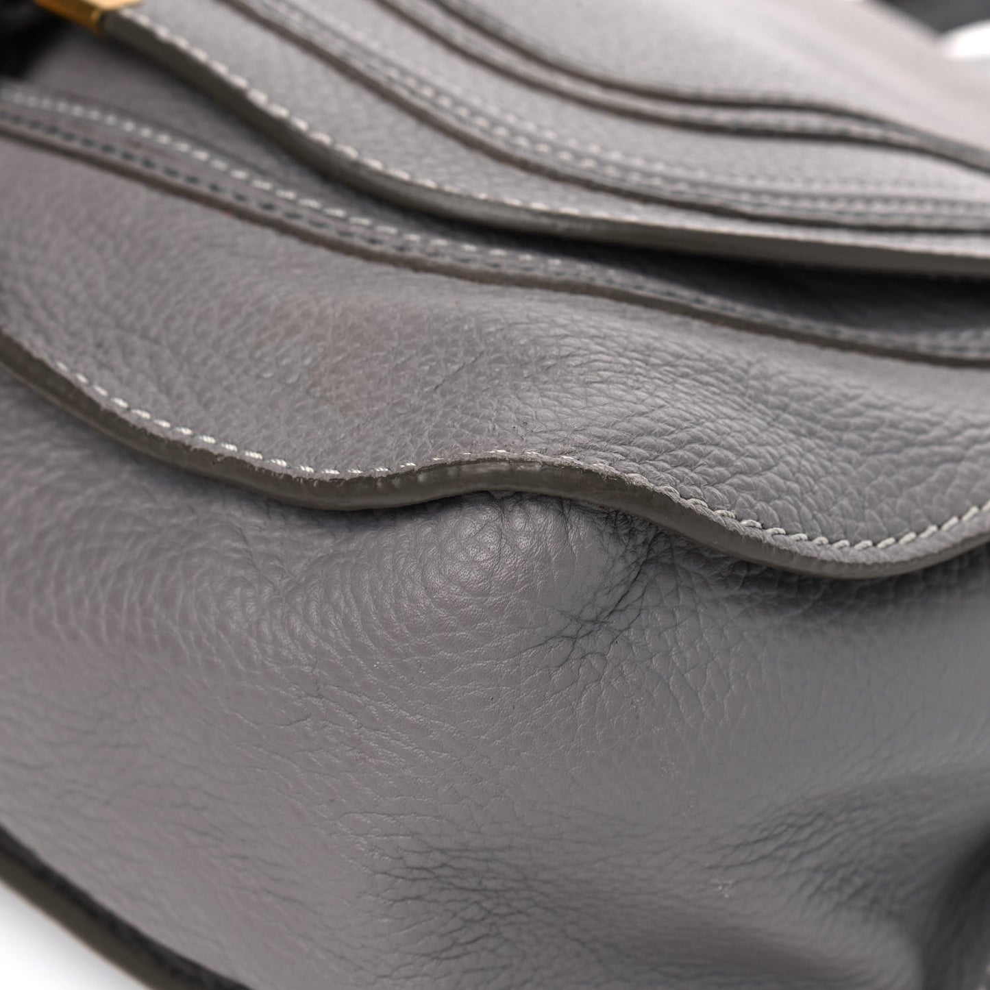 Calfskin Medium Marcie Satchel Cashmere Grey