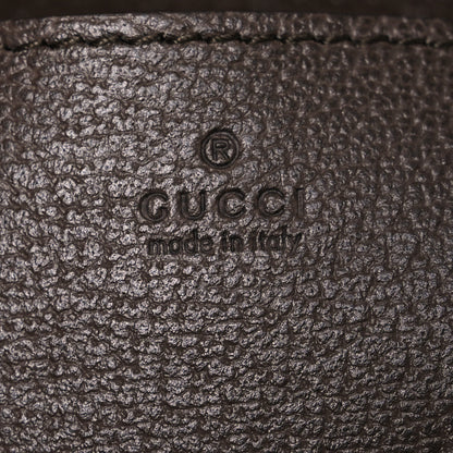 Gucci GG Supreme Monogram Textured Dollar Calfskin Mini Blondie Chain Shoulder Flap Bag Beige Ebony New Acero 7 of 11