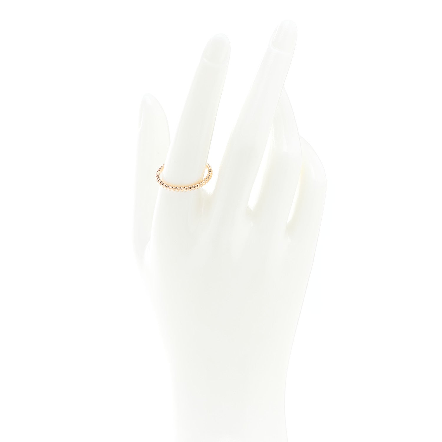 Van Cleef & Arpels 18K Rose Gold Small Perlee Ring 59 8.75 2 of 4