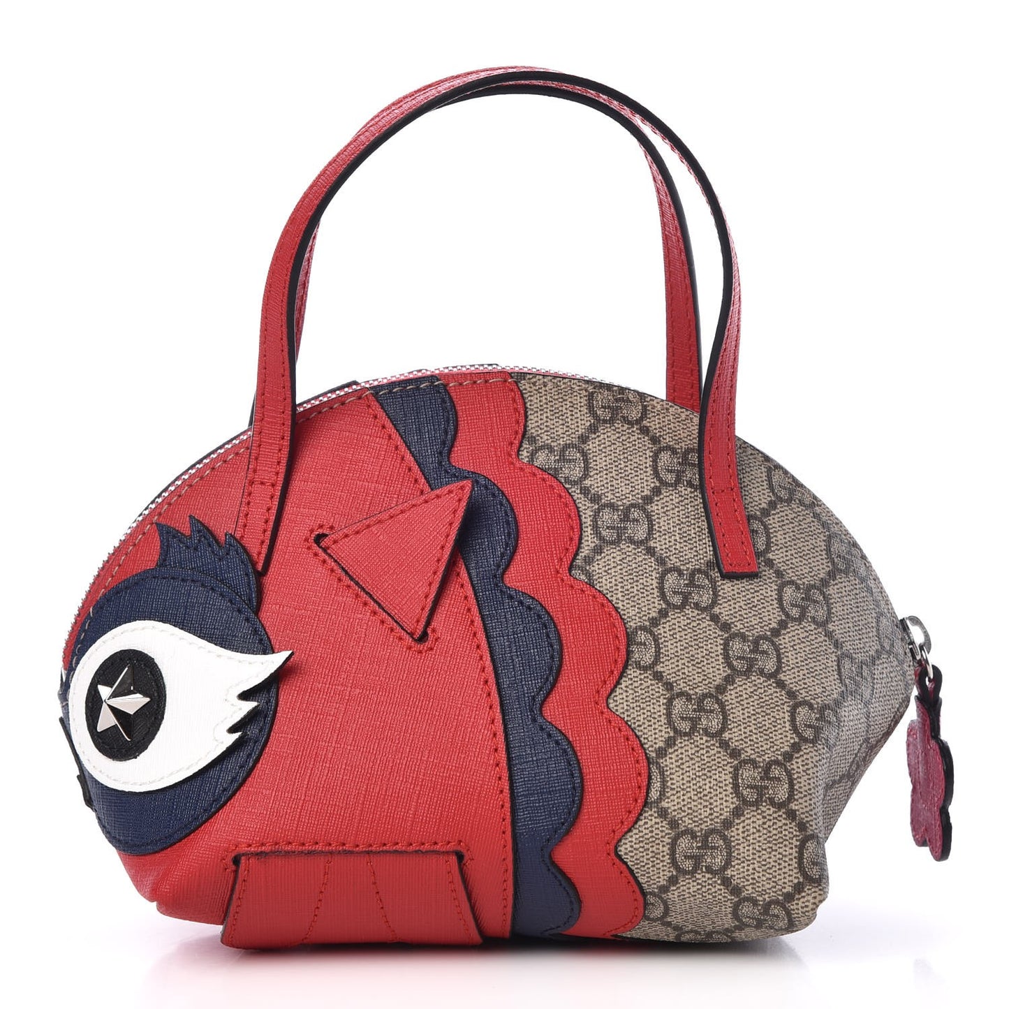 GG Supreme Monogram Kid's Owl Top Handle Bag Beige
