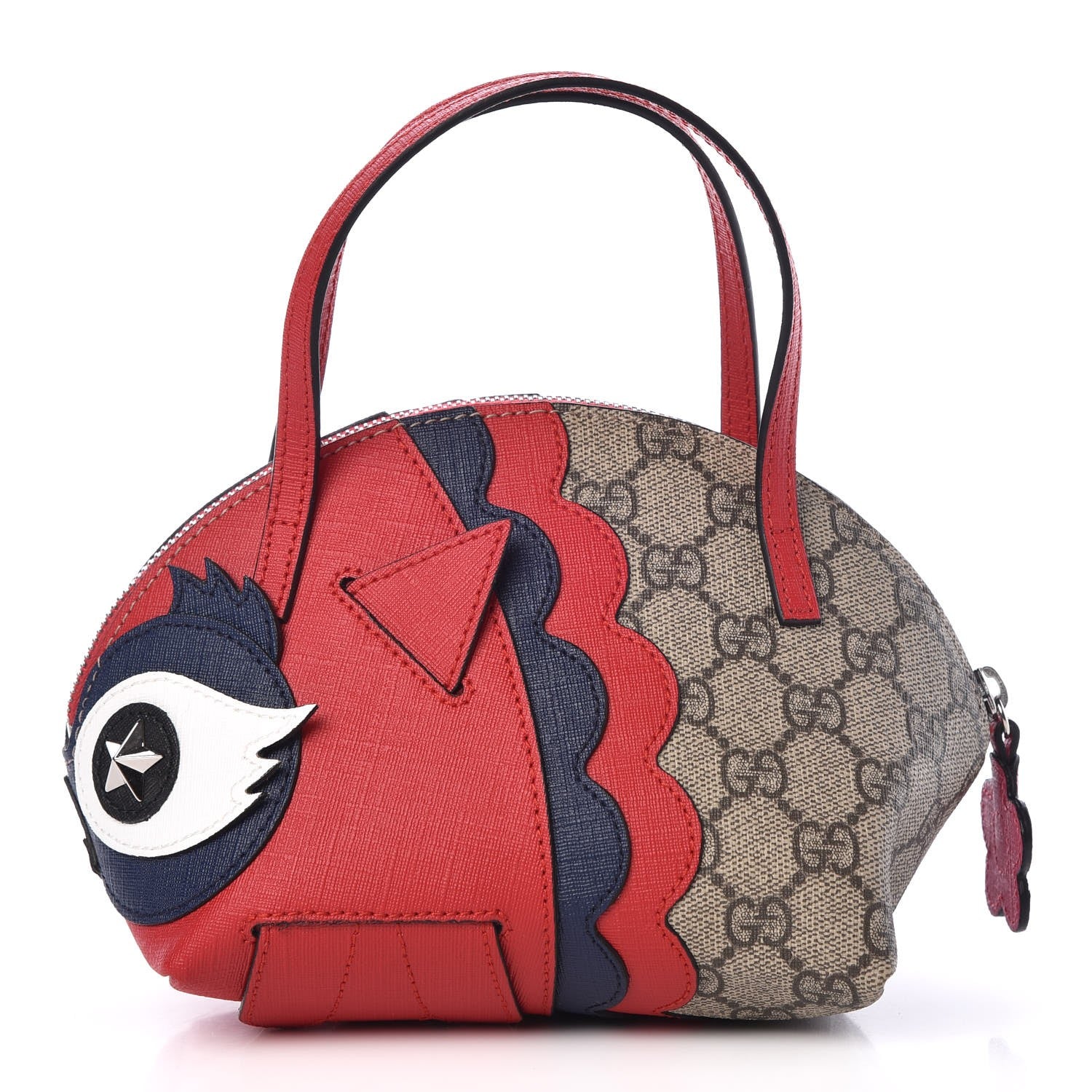 Gucci GG Supreme Monogram Kid's Owl Top Handle Bag Beige 1 of 8