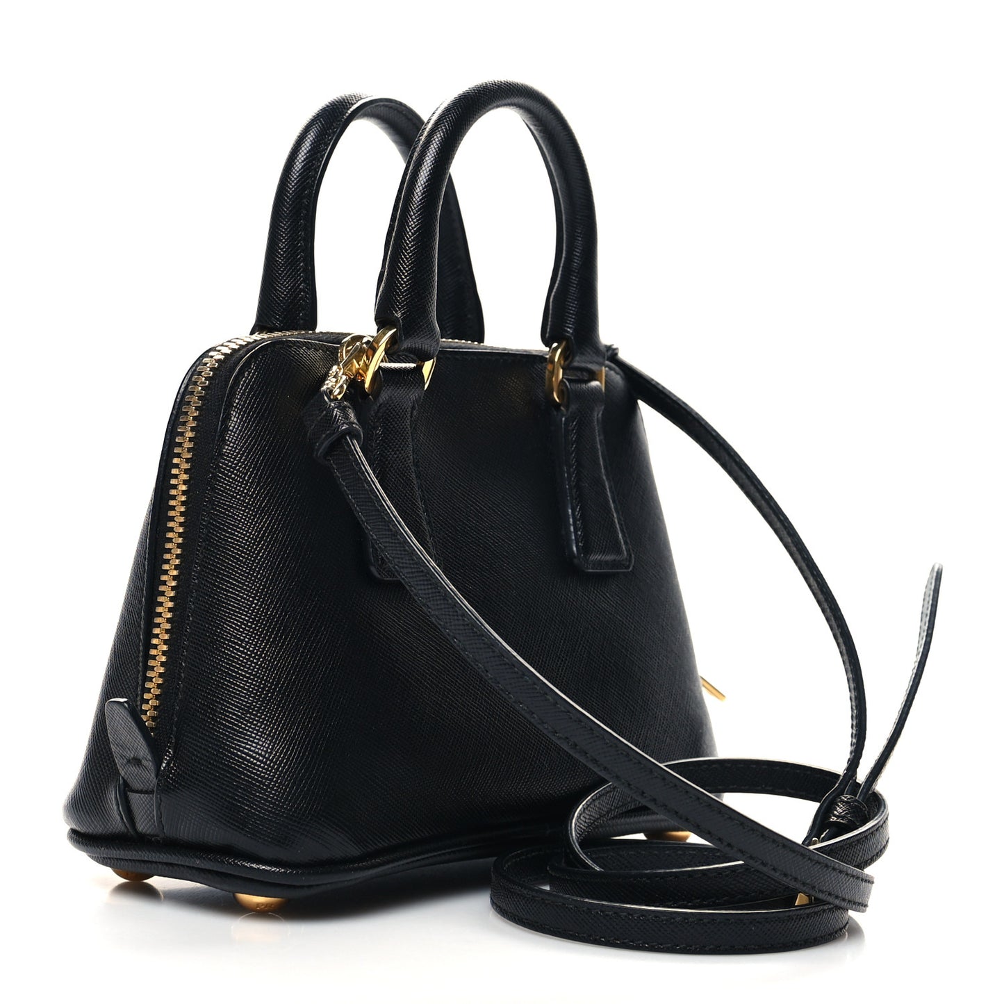 Saffiano Lux Mini Promenade Tote Black