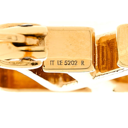 Louis Vuitton Metal Small Louise Hoop Earrings Gold 5 of 6