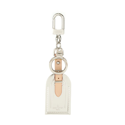 Louis Vuitton Metal Luggage Tag Key Holder Silver 1 of 4