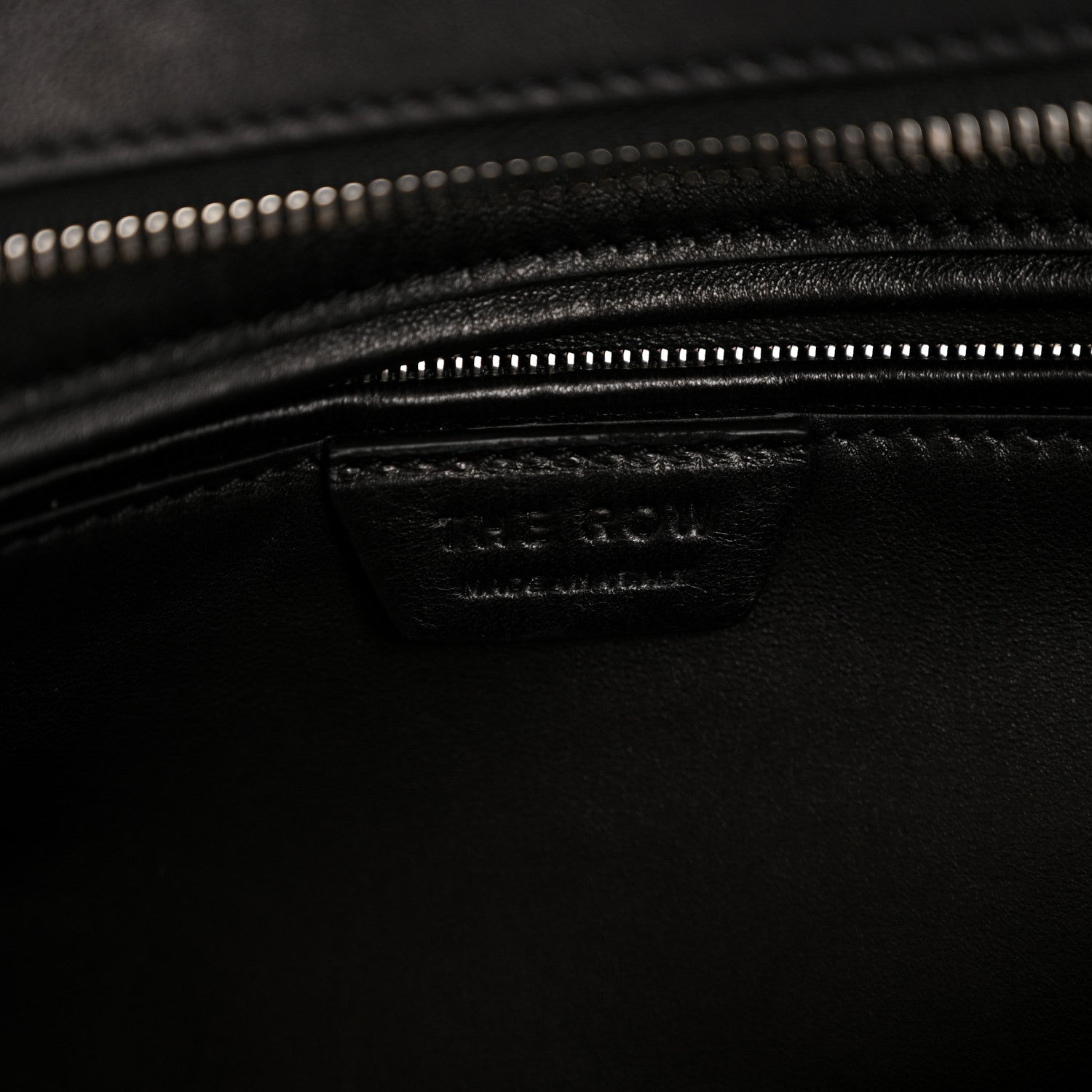 The Row Polished Saddle Calfskin Henri Bag Black 6 of 11