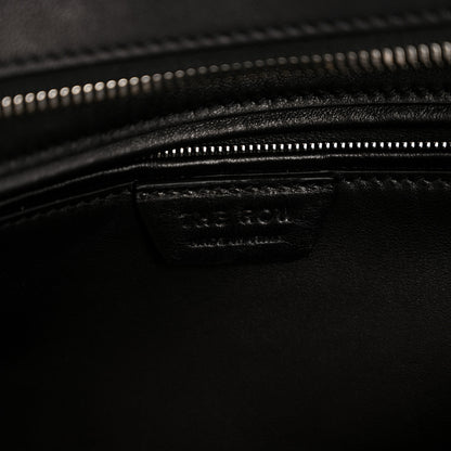 The Row Polished Saddle Calfskin Henri Bag Black 6 of 11