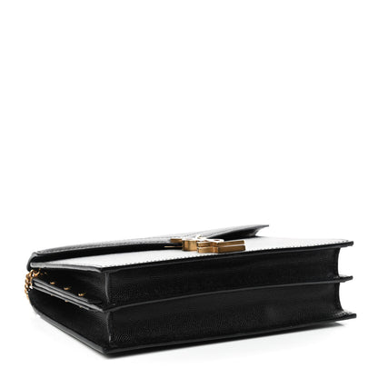 Saint Laurent Grain De Poudre Monogram Cassandra Clasp Bag Black Rouge Legion 4 of 10