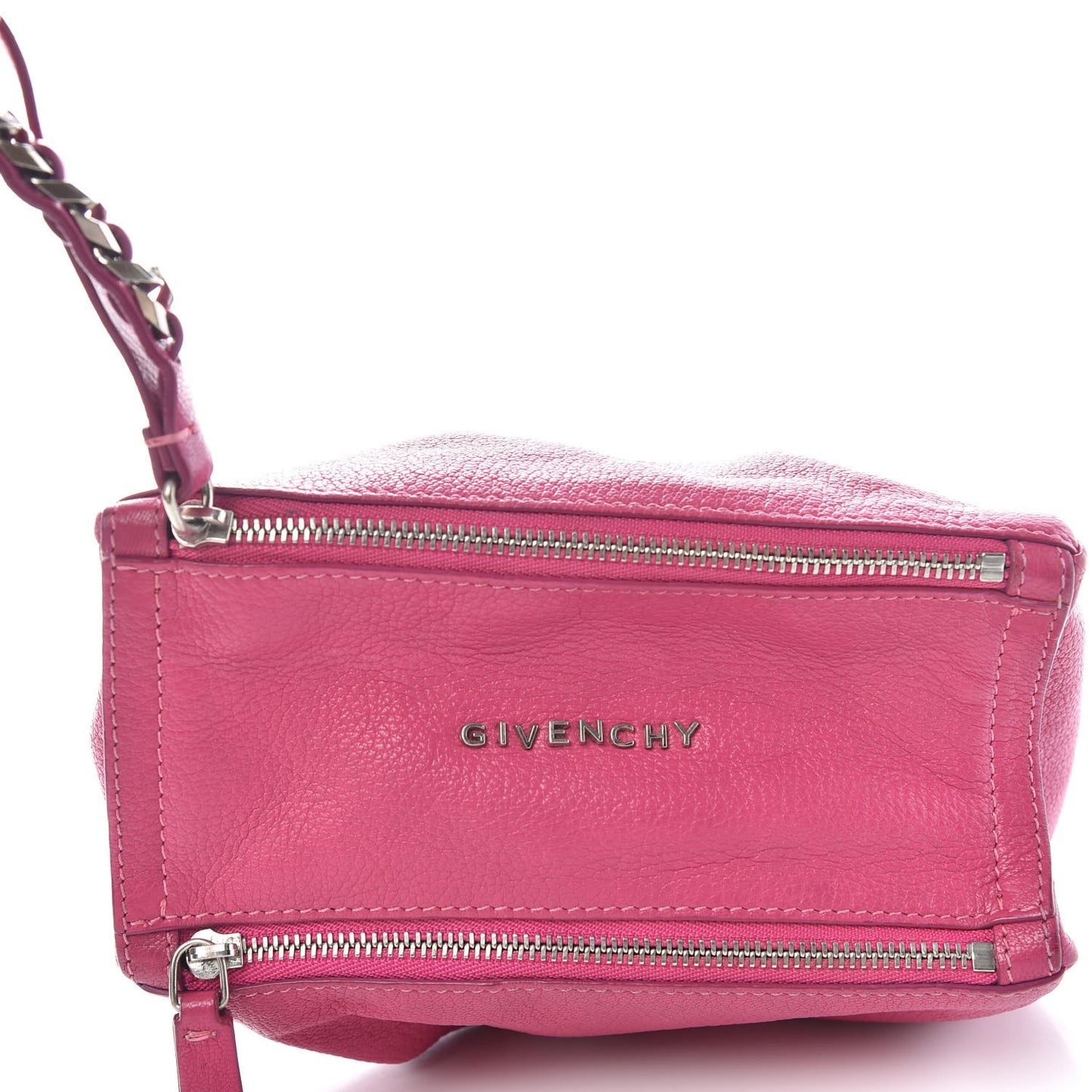 Sugar Goatskin Pandora Wristlet Hot Pink