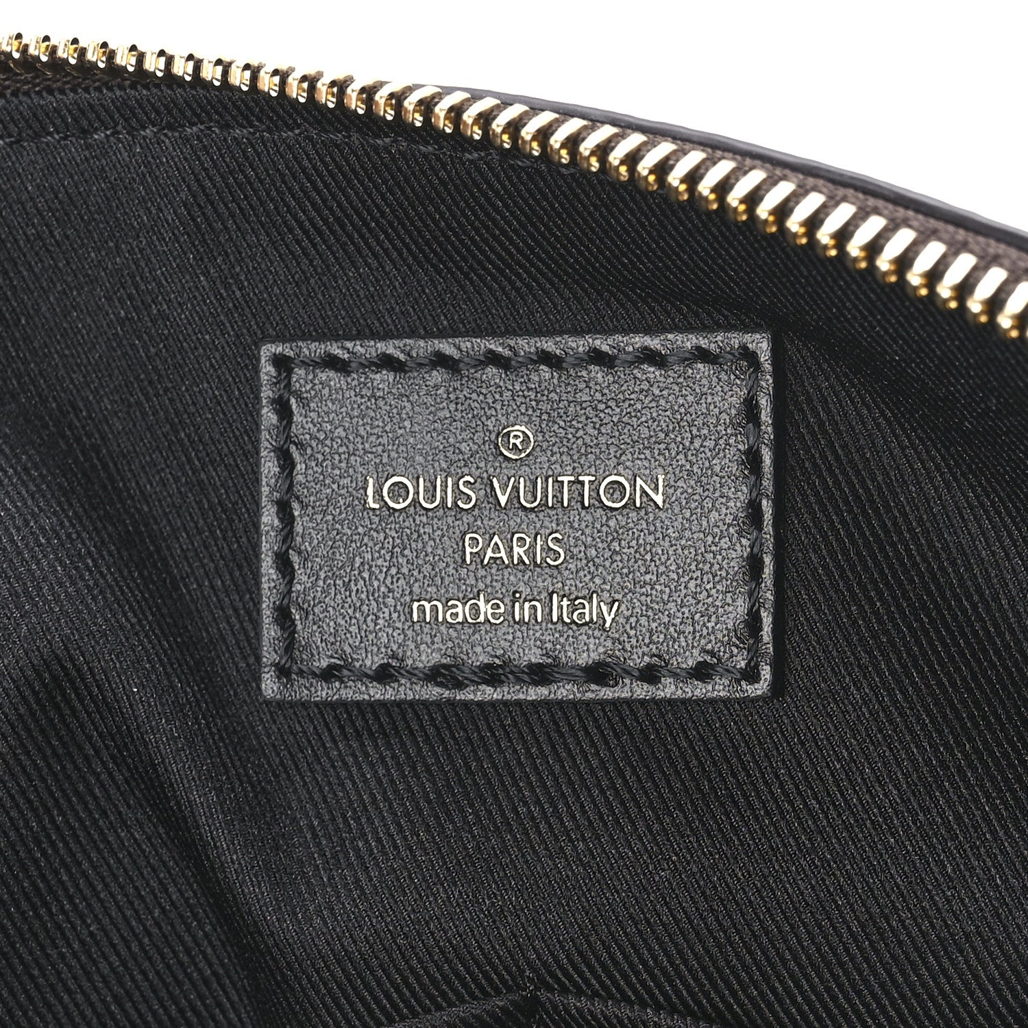 Louis Vuitton Damier Ebene Odeon Tote MM Black 5 of 9
