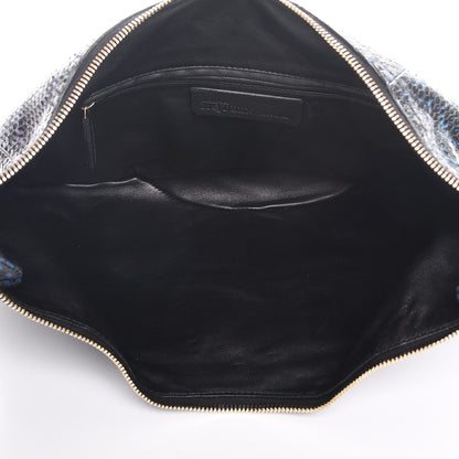 Alexander McQueen Python De Manta Clutch Blue 5 of 7