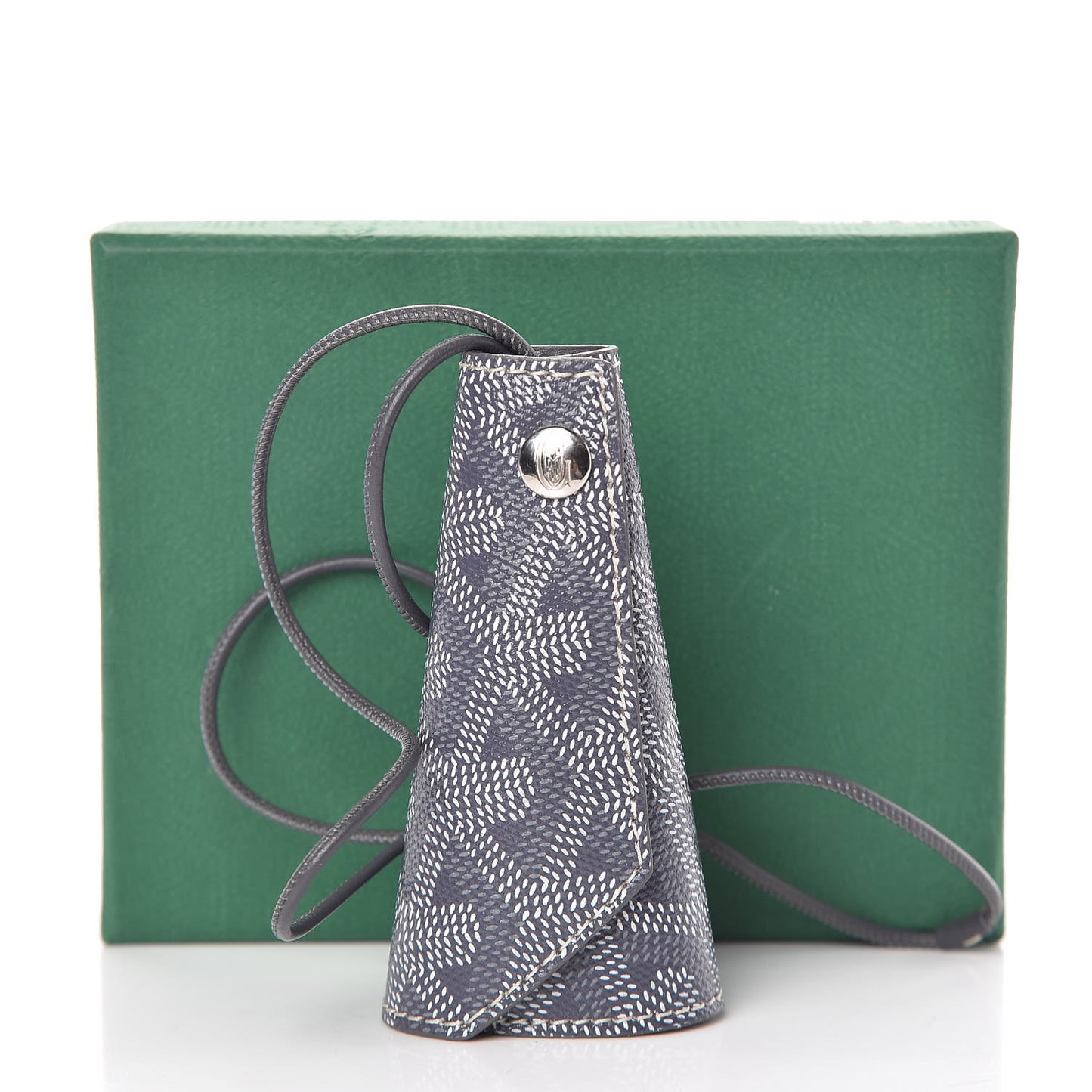 Goyardine Chambellan Bag Charm Grey
