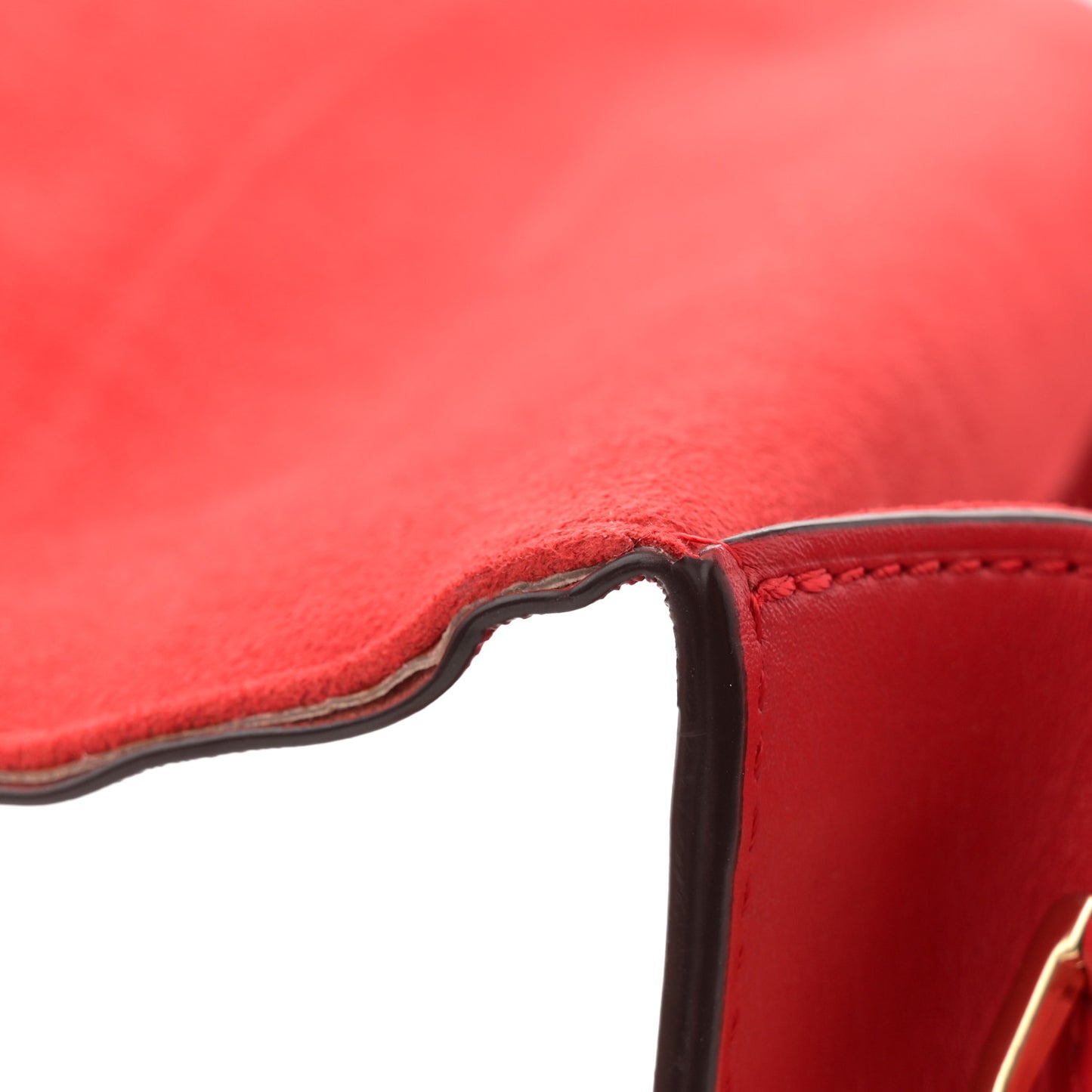 Calfskin Chain Louise MM Red