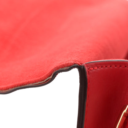 Louis Vuitton Calfskin Chain Louise MM Red 11 of 12