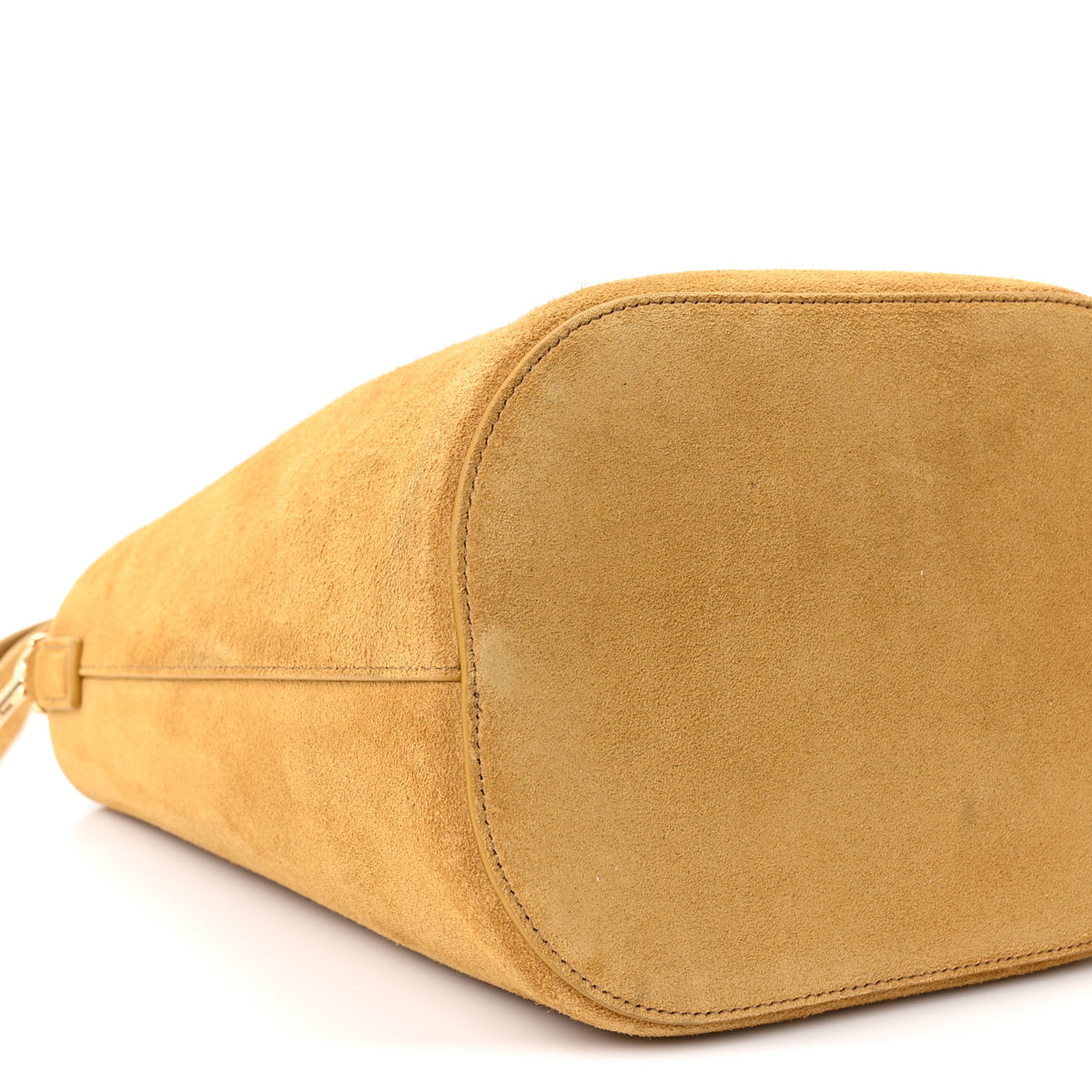 Suede Calfskin Triomphe Medium Louise Bag Blonde