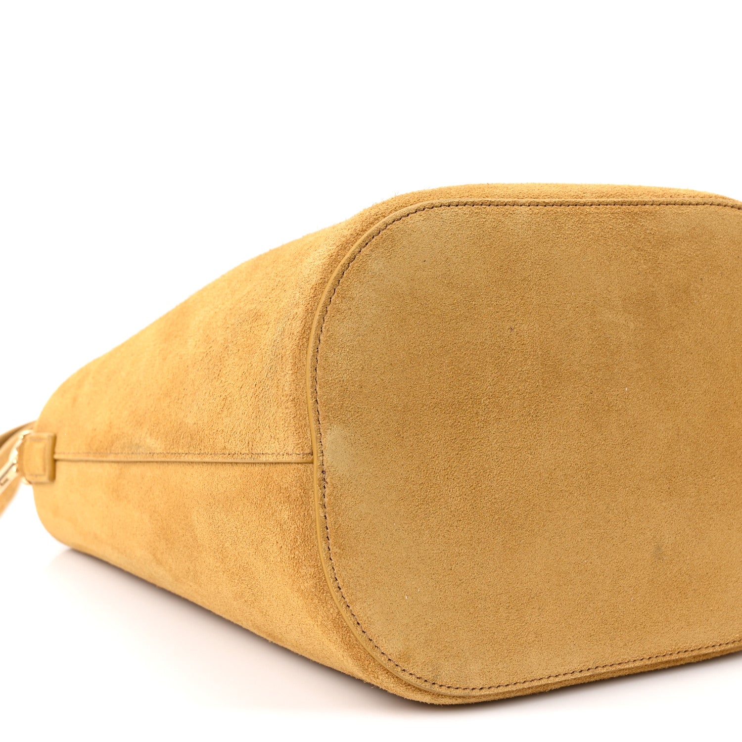 Celine Suede Calfskin Triomphe Medium Louise Bag Blonde 10 of 12