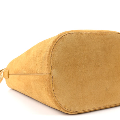Celine Suede Calfskin Triomphe Medium Louise Bag Blonde 10 of 12