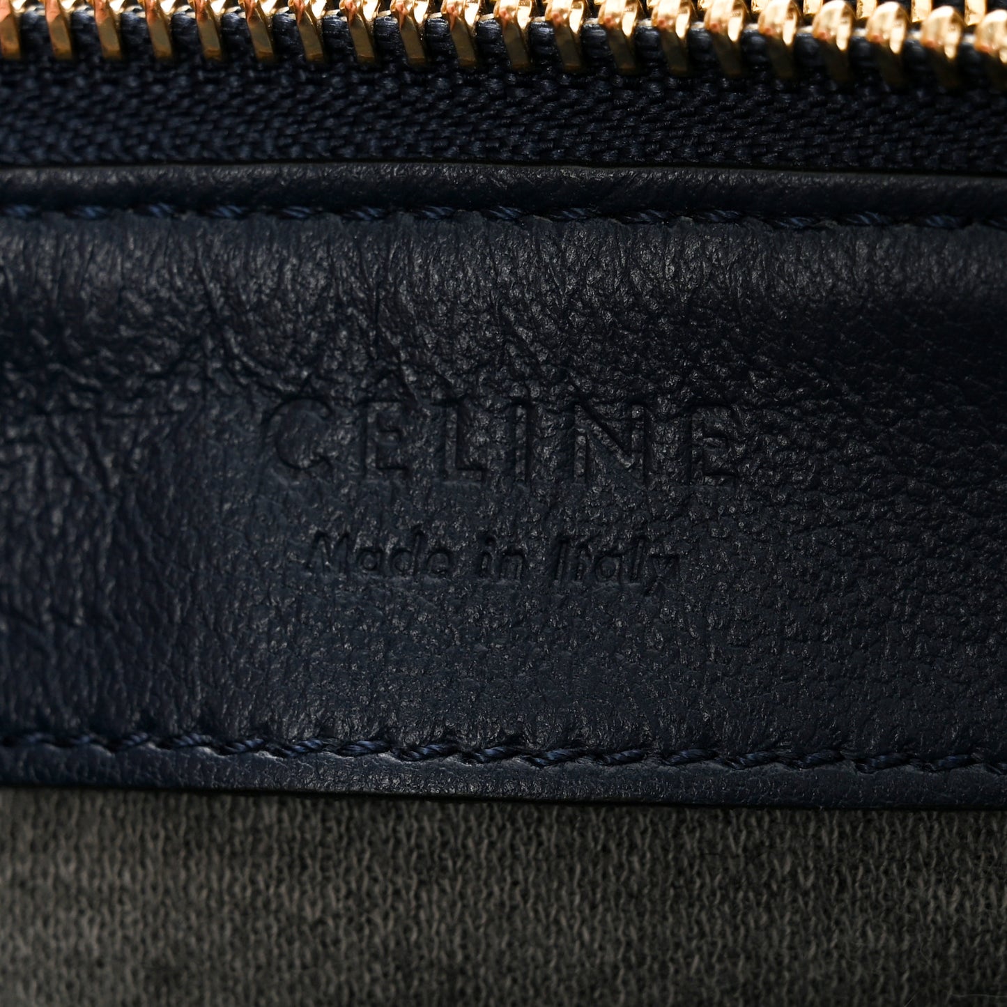 Lambskin Large Trio Crossbody Bag Navy Blue