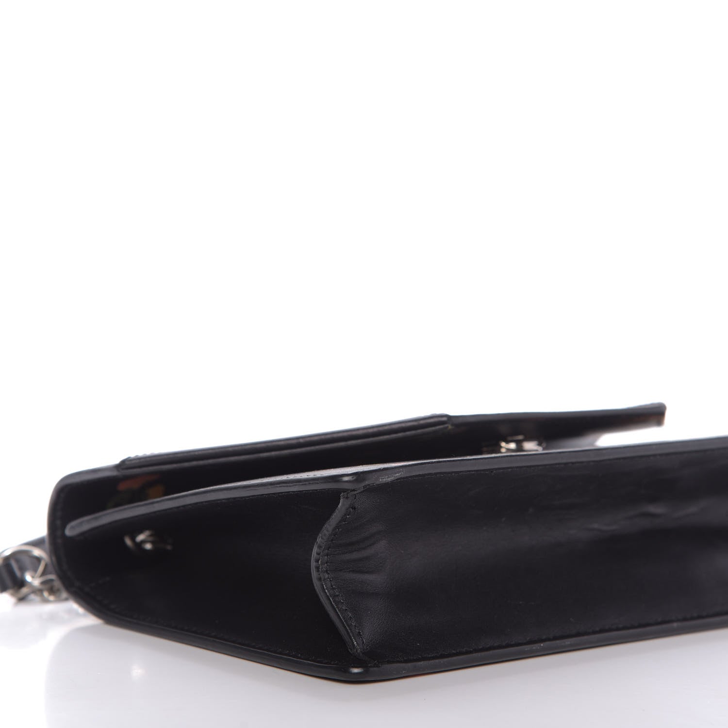 Saint Laurent Calfskin Prairie Flower Printed Mini Betty Black 6 of 12