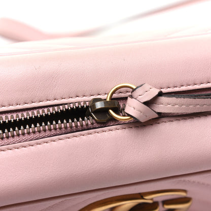 Gucci Calfskin Matelasse Small GG Marmont Chain Shoulder Bag Perfect Pink 15 of 18