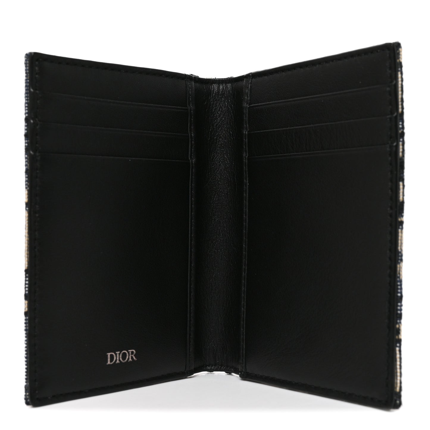 Oblique Bi-Fold Card Holder Blue