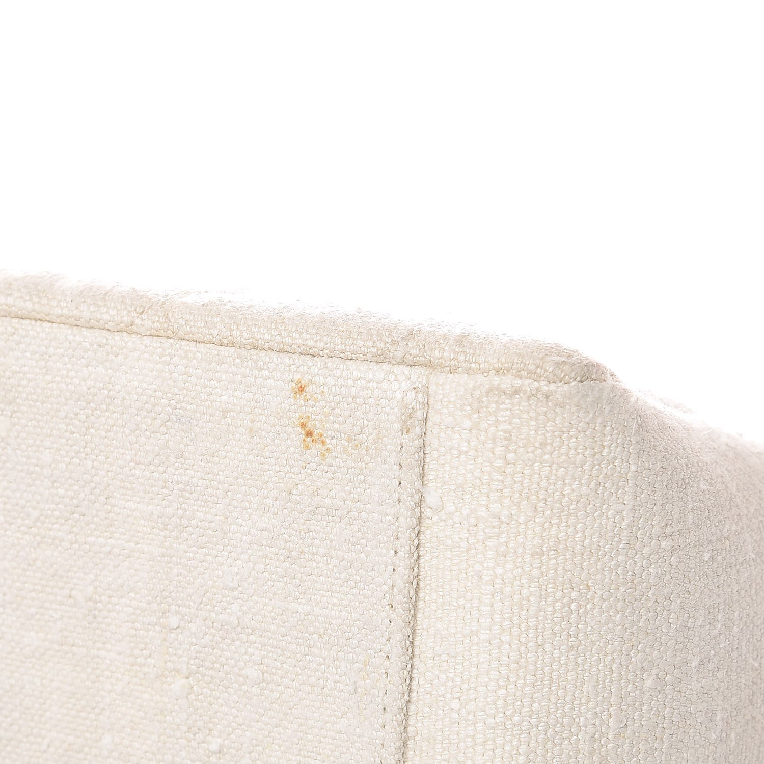 Chanel Linen Quilted CC Shopping Tote Beige 20 of 21