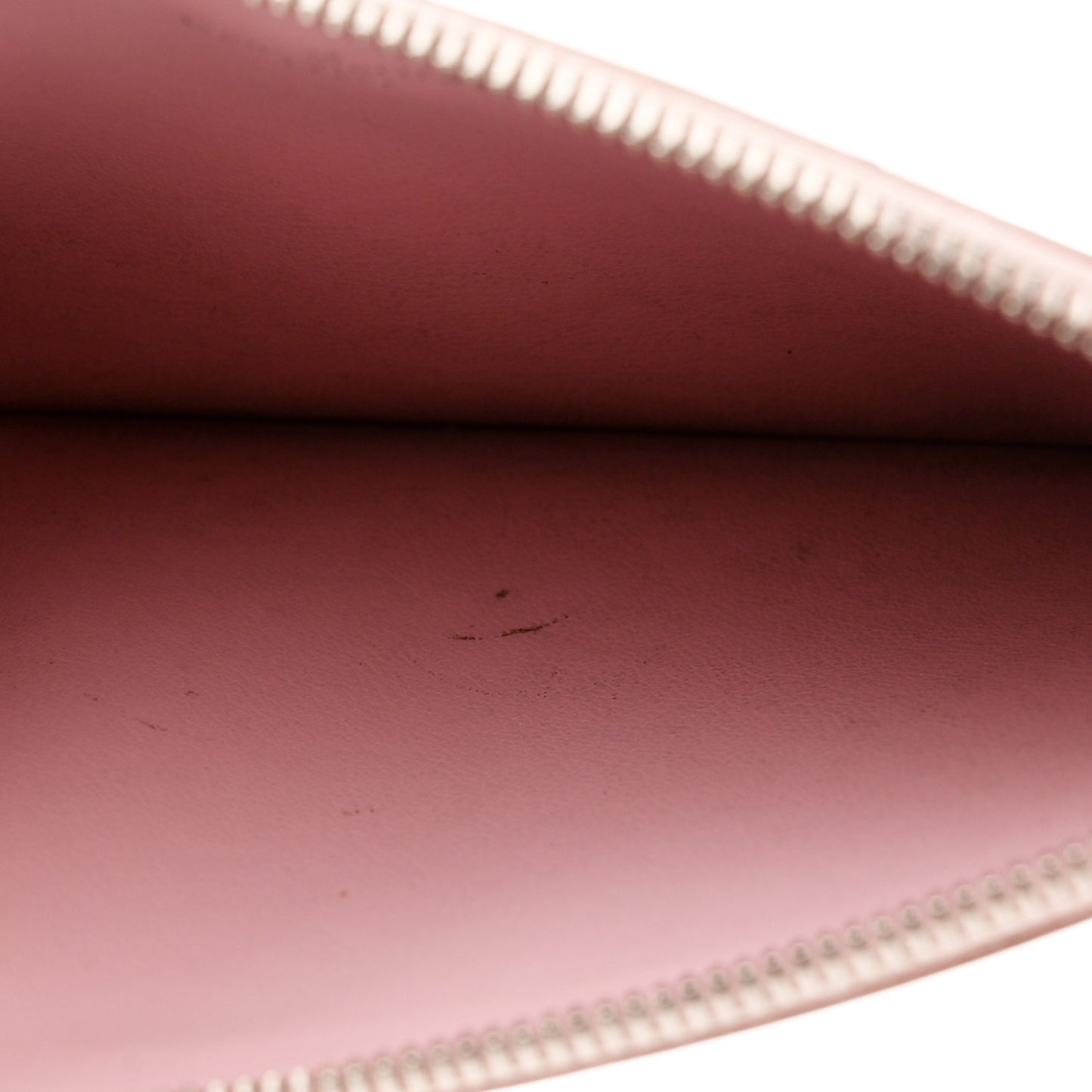 Epi Felicie Chain Wallet Zippered Insert Rose Ballerine