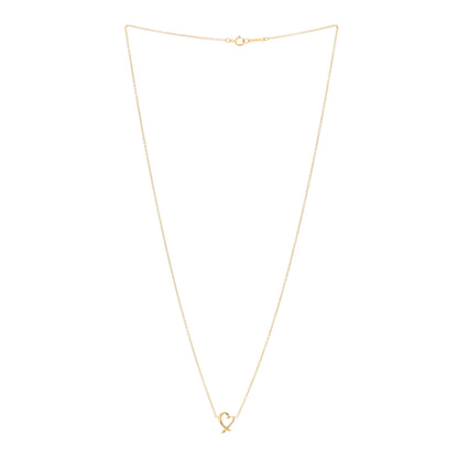 Tiffany 18K Yellow Gold Small Paloma Picasso Loving Heart Pendant Necklace 3 of 5