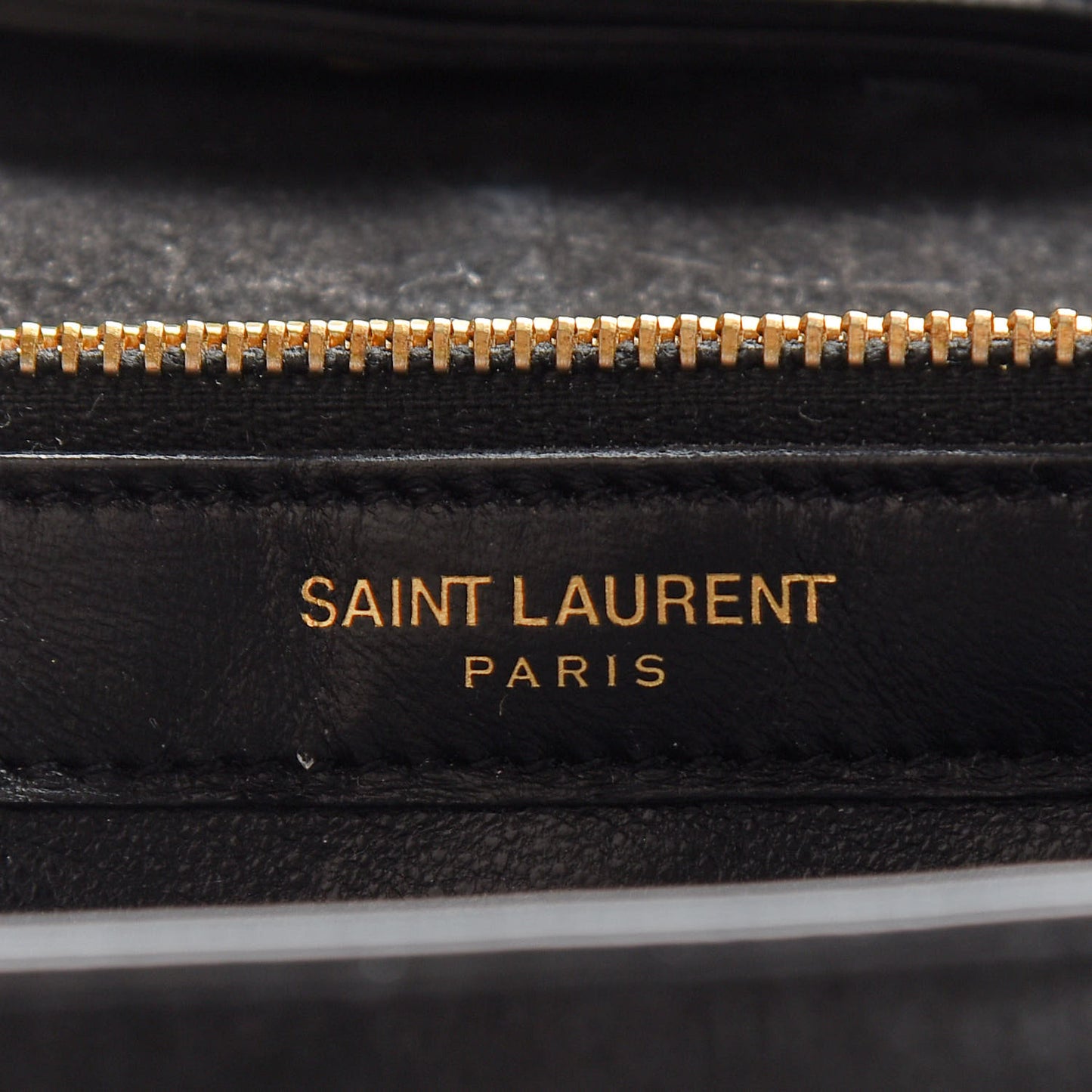 Crocodile Embossed Nubuck Monogram Chain Wallet in Black