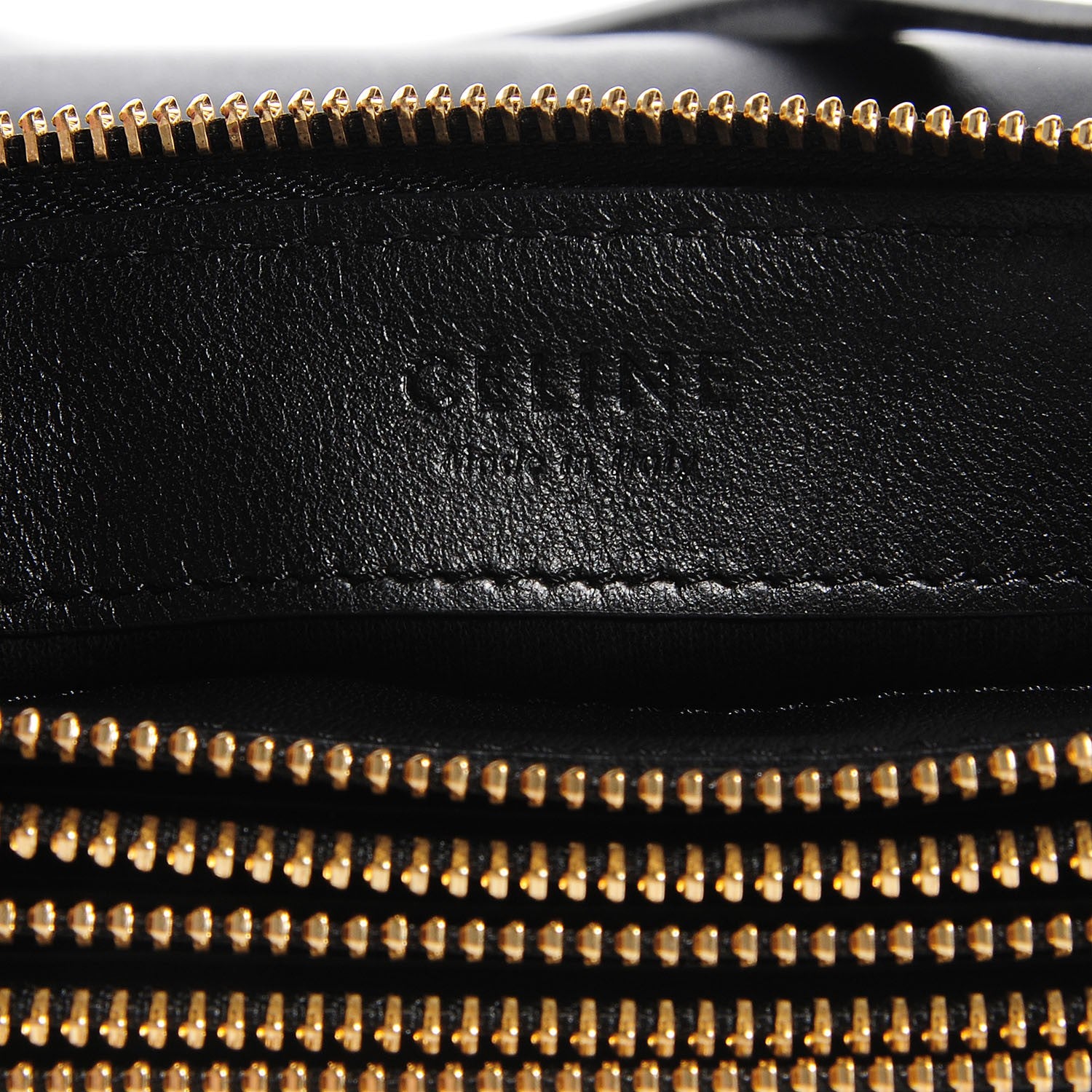 Celine Lambskin Large Trio Crossbody Bag Black 6 of 7