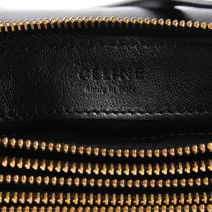 Celine Lambskin Large Trio Crossbody Bag Black 6 of 7
