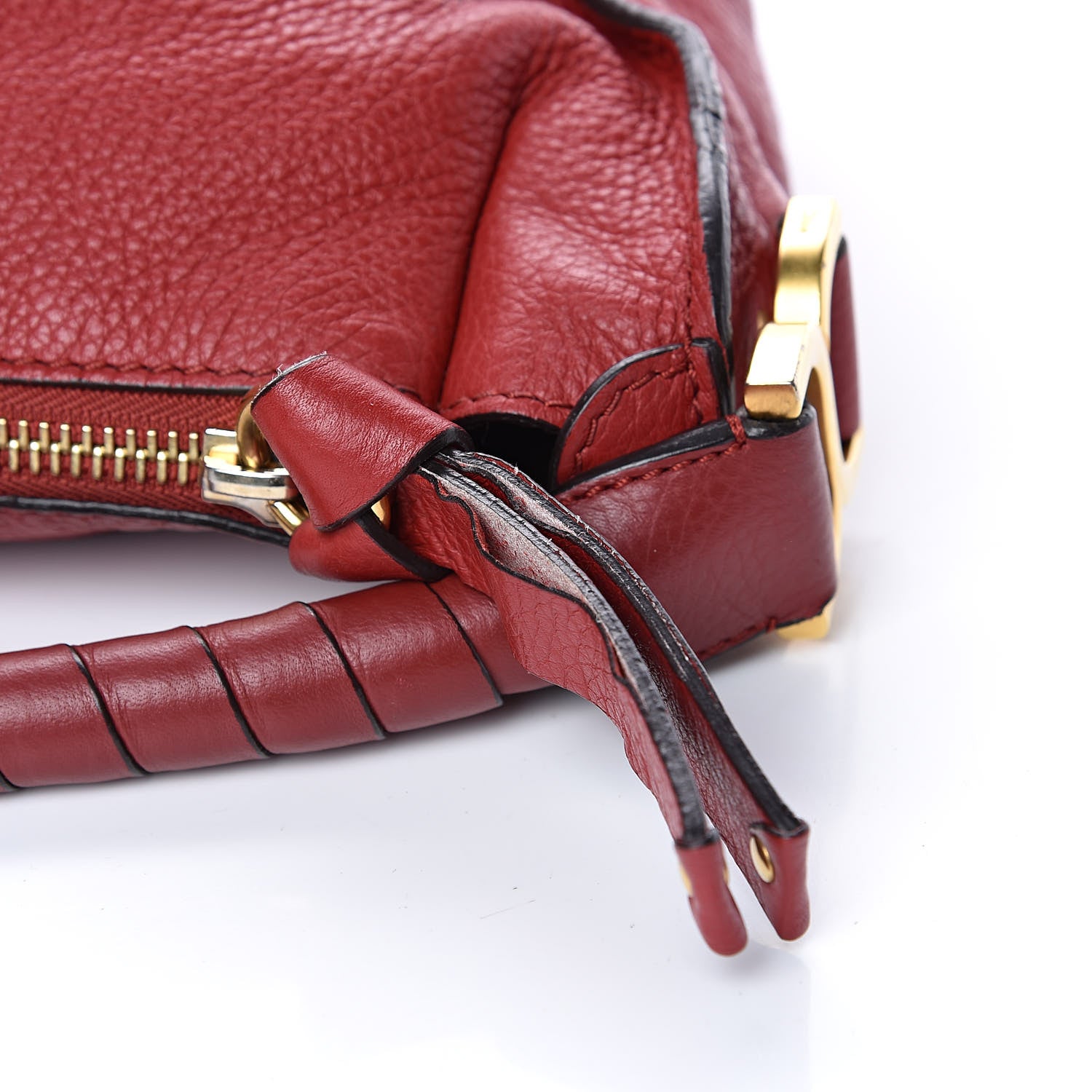 Chloe Calfskin Large Marcie Hobo Garnet 8 of 11