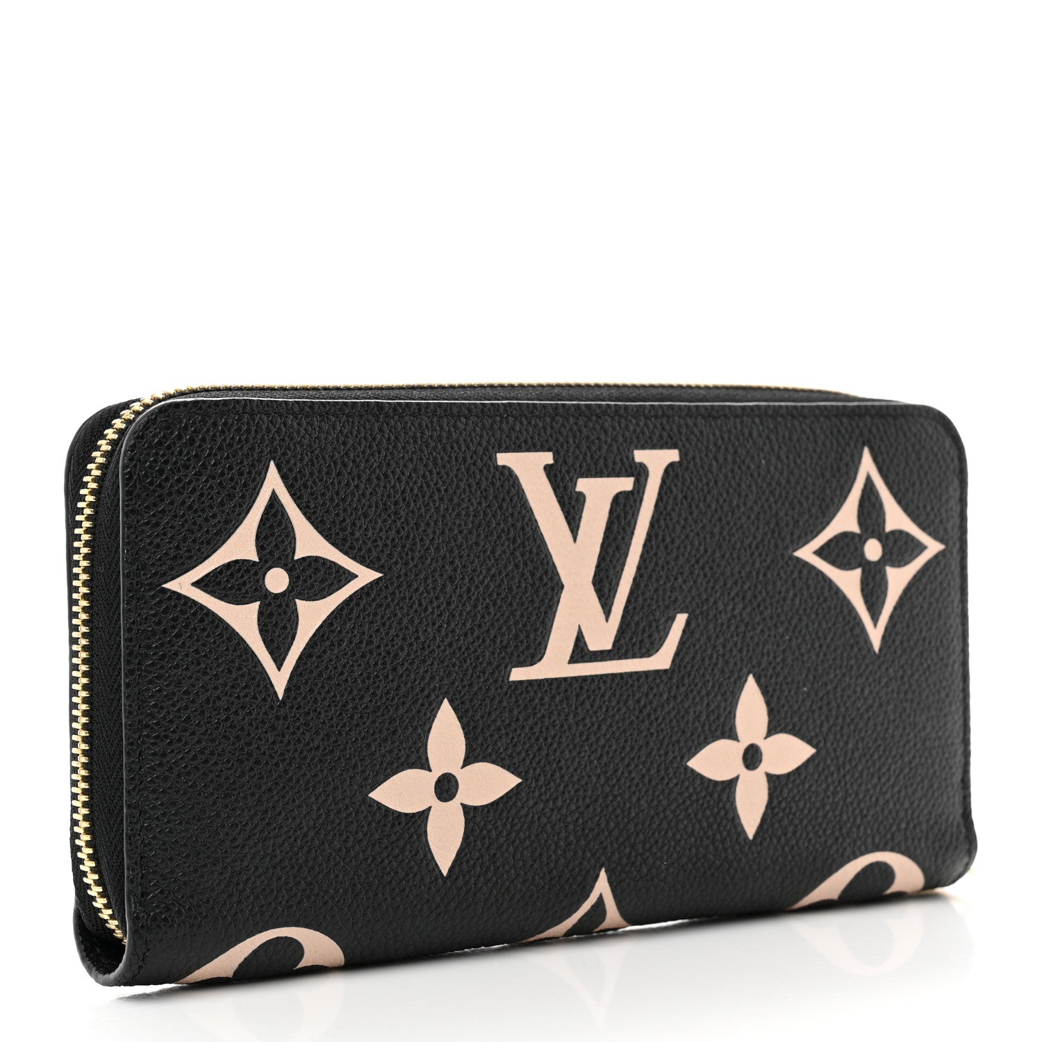 Louis Vuitton Empreinte Monogram Giant Zippy Wallet Black Beige 3 of 6