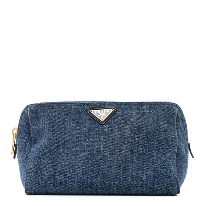 Prada Denim Cosmetic Pouch 1 of 7