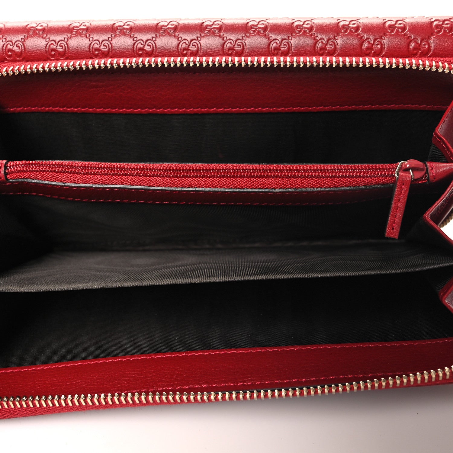 Gucci Soft Microssima Continental Zip Wallet Red 6 of 9