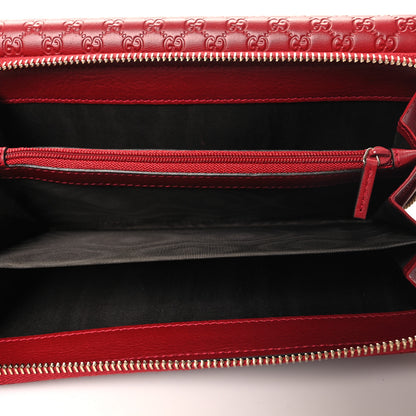 Gucci Soft Microssima Continental Zip Wallet Red 6 of 9