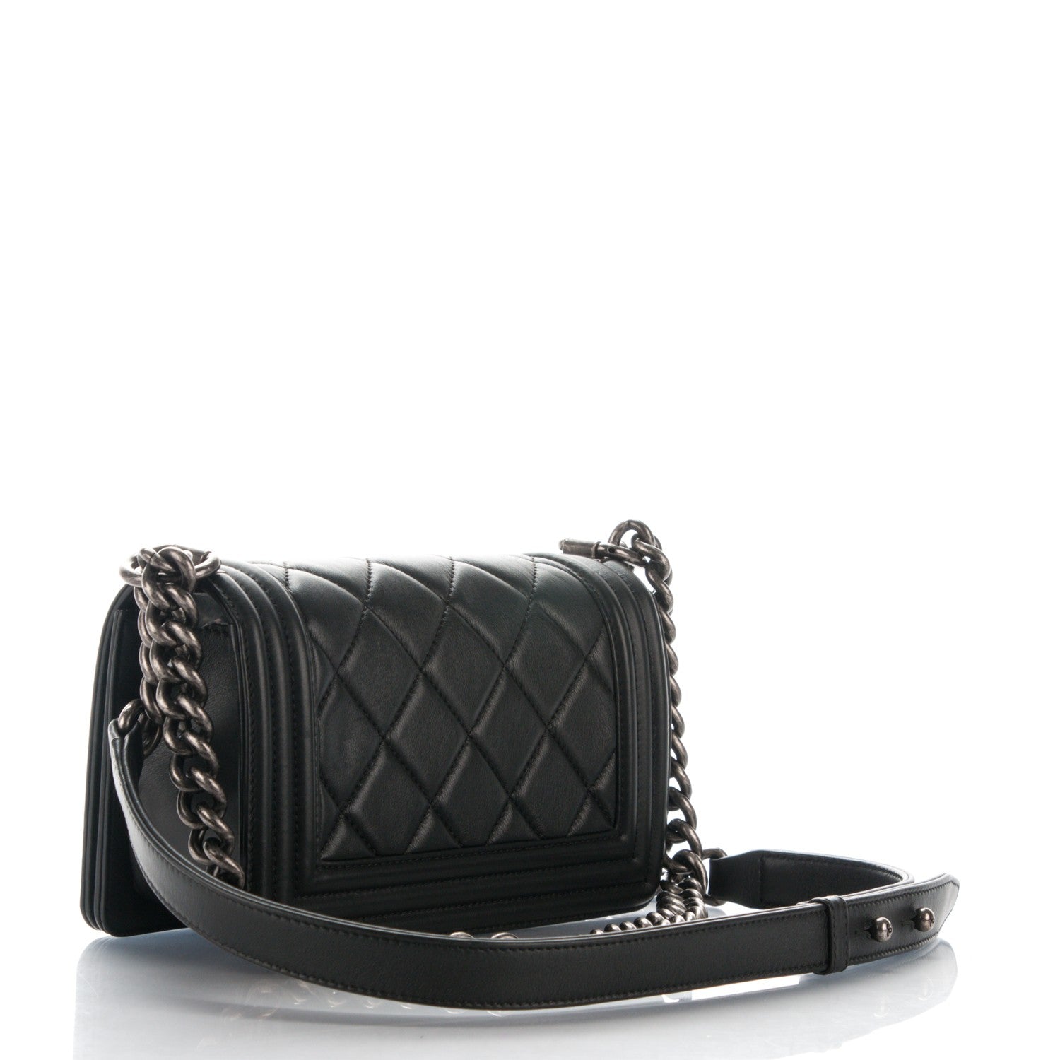Chanel Calfskin Quilted Small Boy Flap Black 3 of 7
