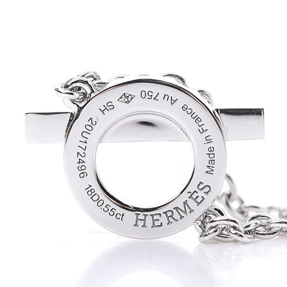 Hermes 18K White Gold Diamond Finesse Bracelet SH 4 of 5